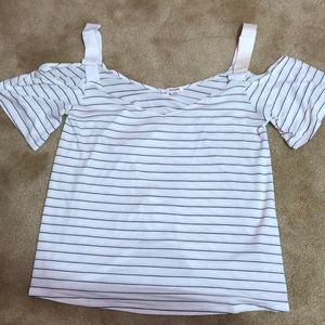 Garage off the shoulder top